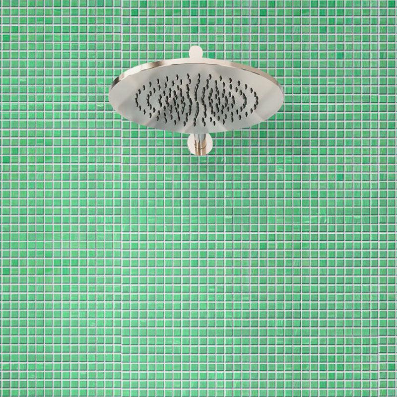 Green Pear Squares Glass Pool Tile | Tile Club