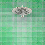 Green Pear Squares Glass Pool Tile | Tile Club