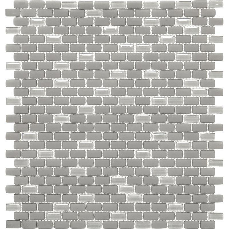 Grey Recycled Glass Brick Mosaic Tile | Tile Club | Position1