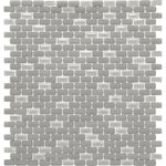 Grey Recycled Glass Brick Mosaic Tile | Tile Club | Position1