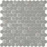 Grey Recycled Glass Hexagon Mosaic Tile