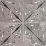 Grey Sparkle Waterjet Marble Mosaic Tile | Tile Club | Position1