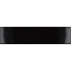 Groove Black Gloss Ceramic Subway Tile | Tile Club