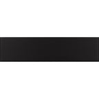 Groove Black Matte Ceramic Subway Tile | Tile Club