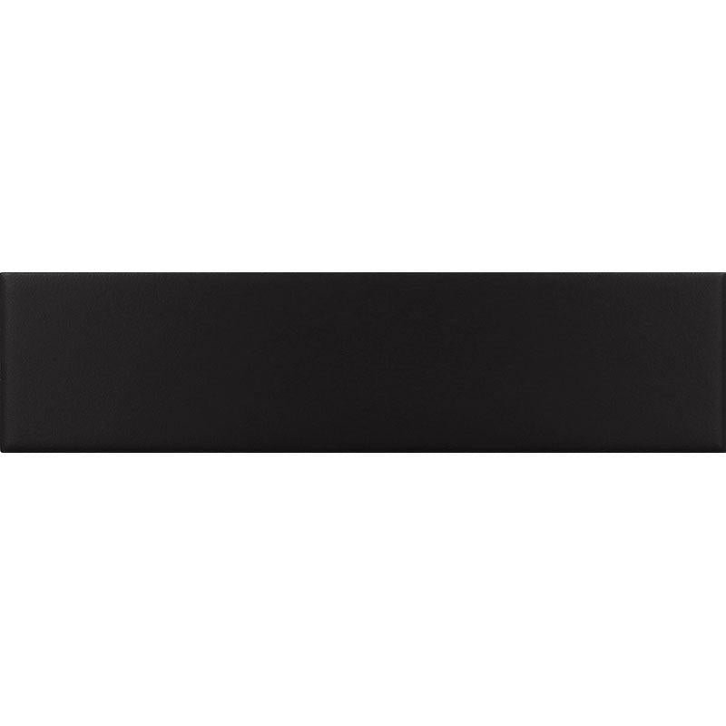 Groove Black Matte Ceramic Subway Tile | Tile Club