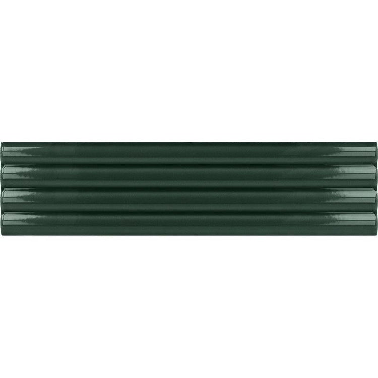 Groove Laurel Deco Gloss Ceramic 3D Subway TIle