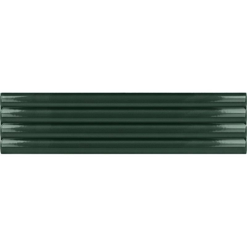 Groove Laurel Deco Gloss Ceramic 3D Subway TIle