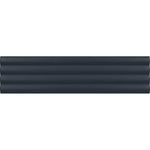 Groove Navy Deco Matte Ceramic 3D Subway TIle