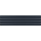 Groove Navy Deco Matte Ceramic 3D Subway TIle