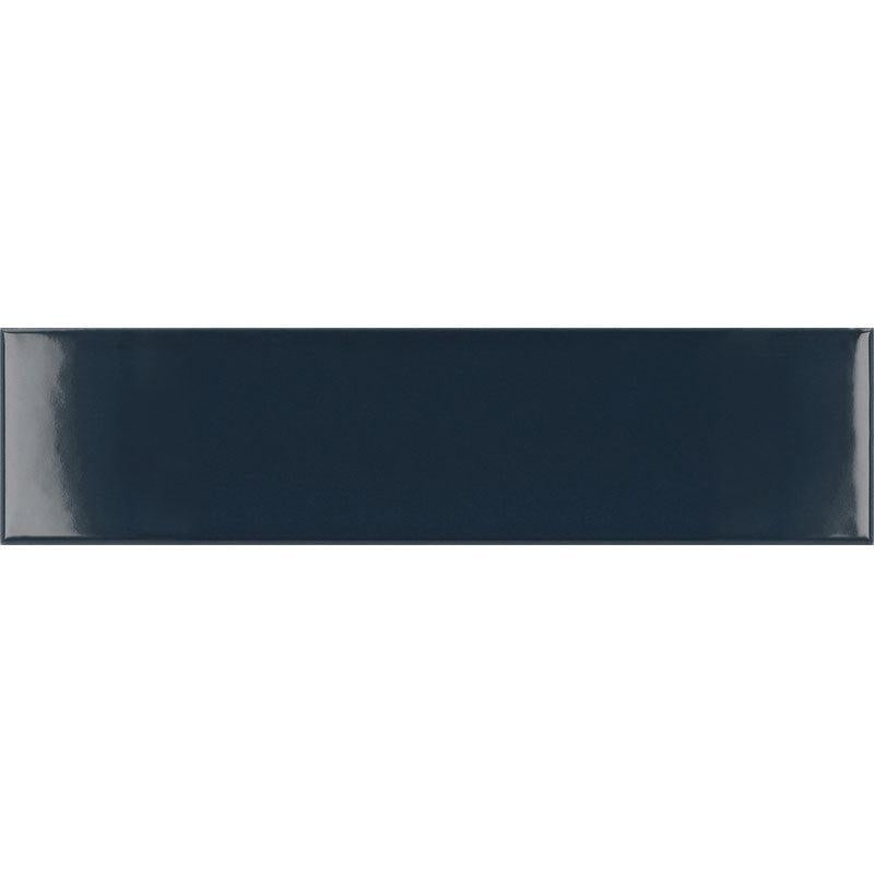 Groove Navy Gloss Ceramic Subway Tile | Tile Club