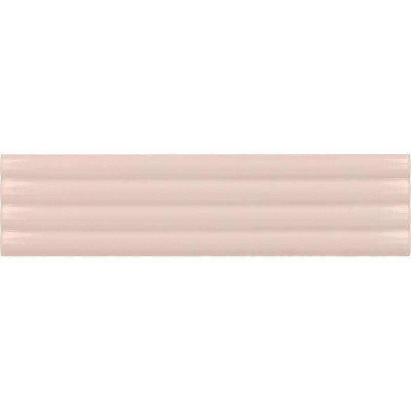 Groove Pink Deco Gloss Ceramic 3D Subway TIle