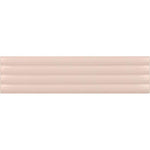Groove Pink Deco Gloss Ceramic 3D Subway TIle