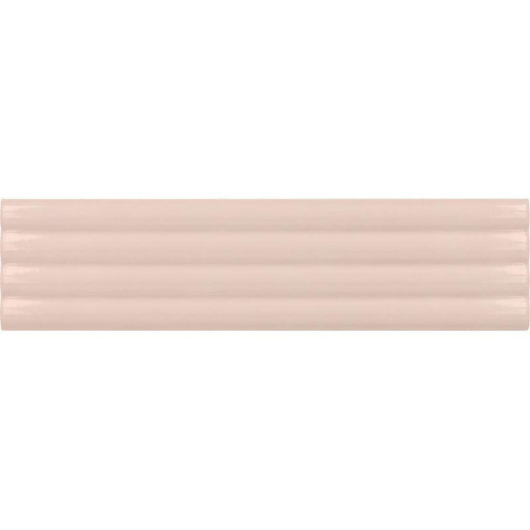 Groove Pink Deco Gloss Ceramic 3D Subway TIle