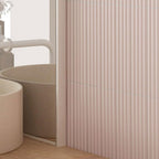 Groove Pink Deco Matte Ceramic Subway Tile | Tile Club