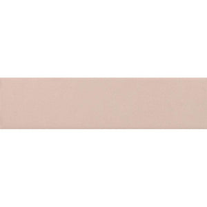 Groove Pink Matte Ceramic Subway Tile