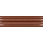 Groove Terracotta Deco Gloss Ceramic 3D Subway TIle