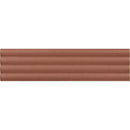 Groove Terracotta Deco Matte Ceramic 3D Subway TIle