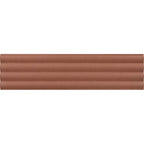 Groove Terracotta Deco Matte Ceramic 3D Subway TIle