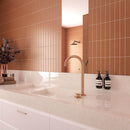Groove Terracotta Matte Ceramic Subway Tile | Tile Club