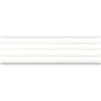 Groove White Deco Gloss Ceramic 3D Subway TIle
