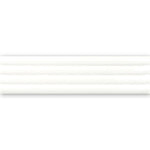 Groove White Deco Gloss Ceramic 3D Subway TIle