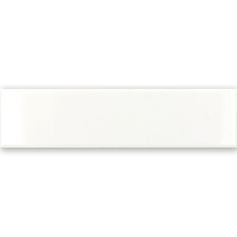 Groove White Gloss Ceramic Subway Tile | Tile Club