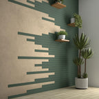 Groove Laurel Deco Matte Ceramic Subway Tile | Tile Club