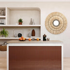 Groove Terracotta Gloss Ceramic Subway Tile | Tile Club