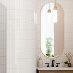 Groove White Gloss Ceramic Subway Tile | Tile Club