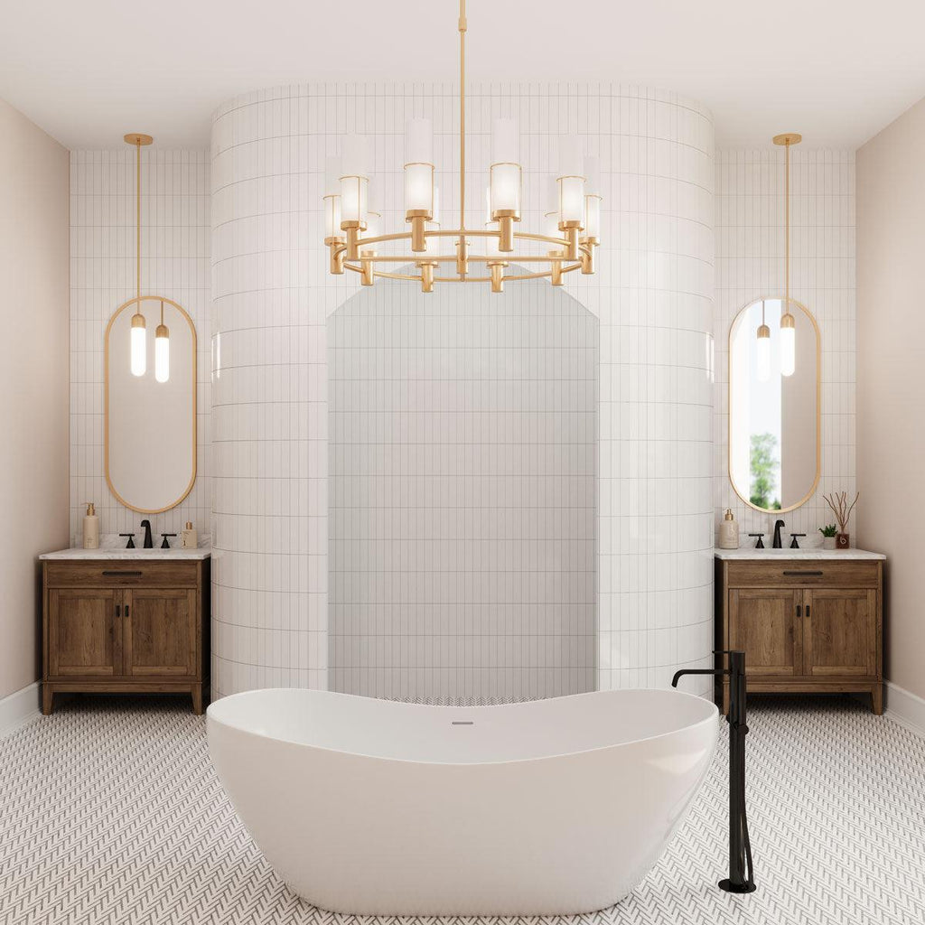 Groove White Gloss Ceramic Subway Tile | Tile Club