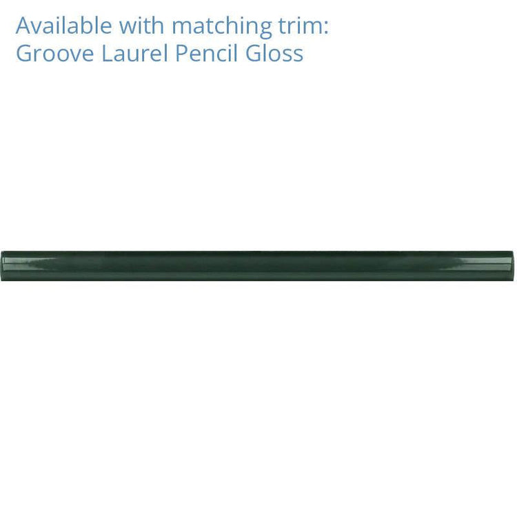 Groove Laurel Deco Gloss Ceramic Subway Tile | Tile Club