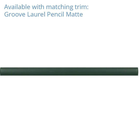 Groove Laurel Matte Ceramic Subway Tile | Tile Club