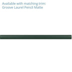 Groove Laurel Deco Matte Ceramic Subway Tile | Tile Club