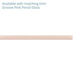 Groove Pink Deco Gloss Ceramic Subway Tile | Tile Club