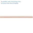 Groove Pink Matte Ceramic Subway Tile | Tile Club