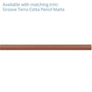 Groove Terracotta Matte Ceramic Subway Tile | Tile Club
