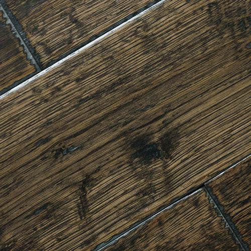 Hand Scraped Barrel Brown Oak Solid Wood | Tile Club