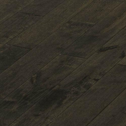Hand Scraped Dark Brown/Black Maple Solid Wood | Tile Club