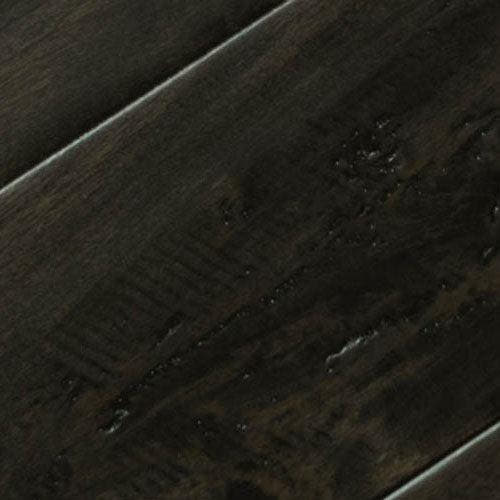 Hand Scraped Dark Brown/Black Maple Solid Wood Sample
