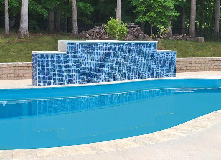 Hawaii Blue Glass Mosaic | Tile Club