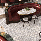 Helena Calacatta Monet and Thassos Marble Mosaic Tile | Tile Club