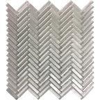 herringbone glass tile