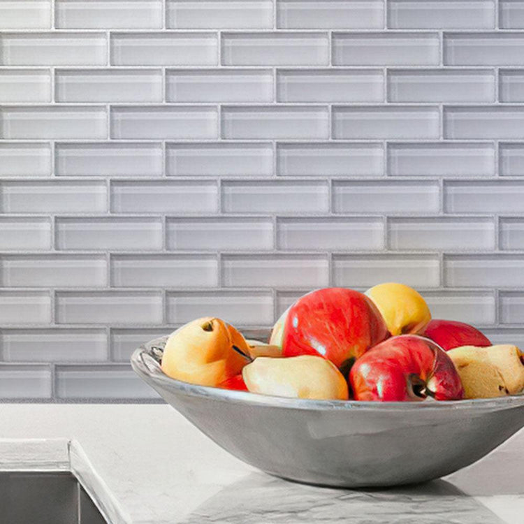Ice White Glass Brick Tile | Tile Club