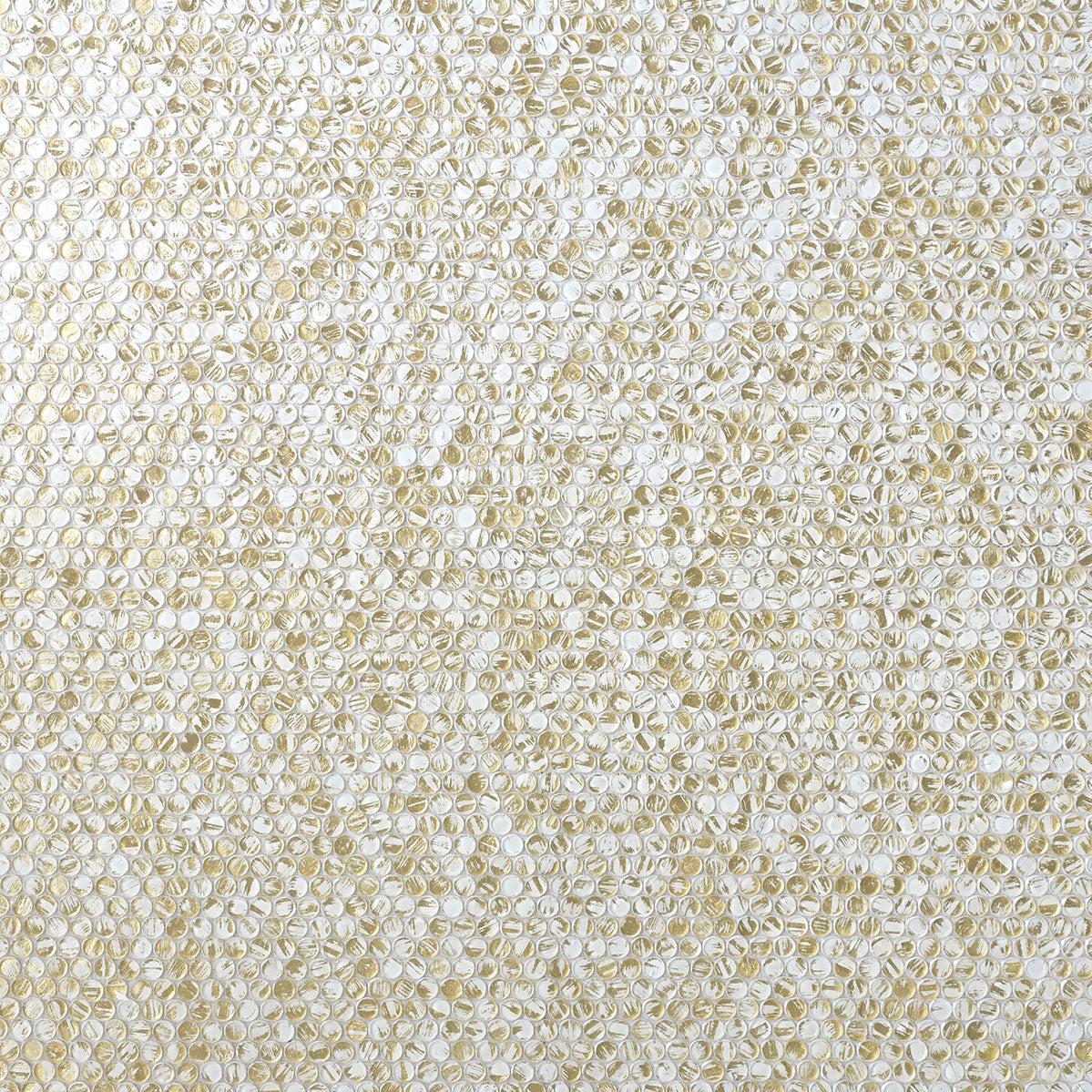Illumine Gold Dust Penny Round | Tile Club