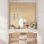 Illumine Gold Foil Triangle Glass Mosaic Tile | Tile Club