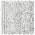 Illumine Silver Dust Penny Round | Tile Club