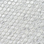 Illumine Silver Dust Penny Round Glass Mosaic Tile