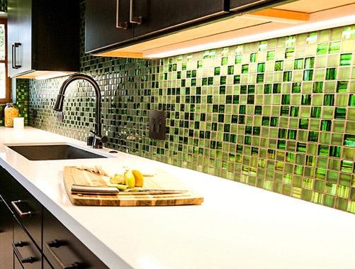 Emerald Green Mosaic Tile For Wall
