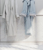11.2" x 11.5" Marble Mosaic Bathroom & Kitchen Tile