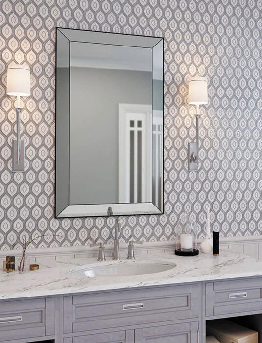 11.8" x 12" Evil Eye Carrara Marble Mosaic Tile